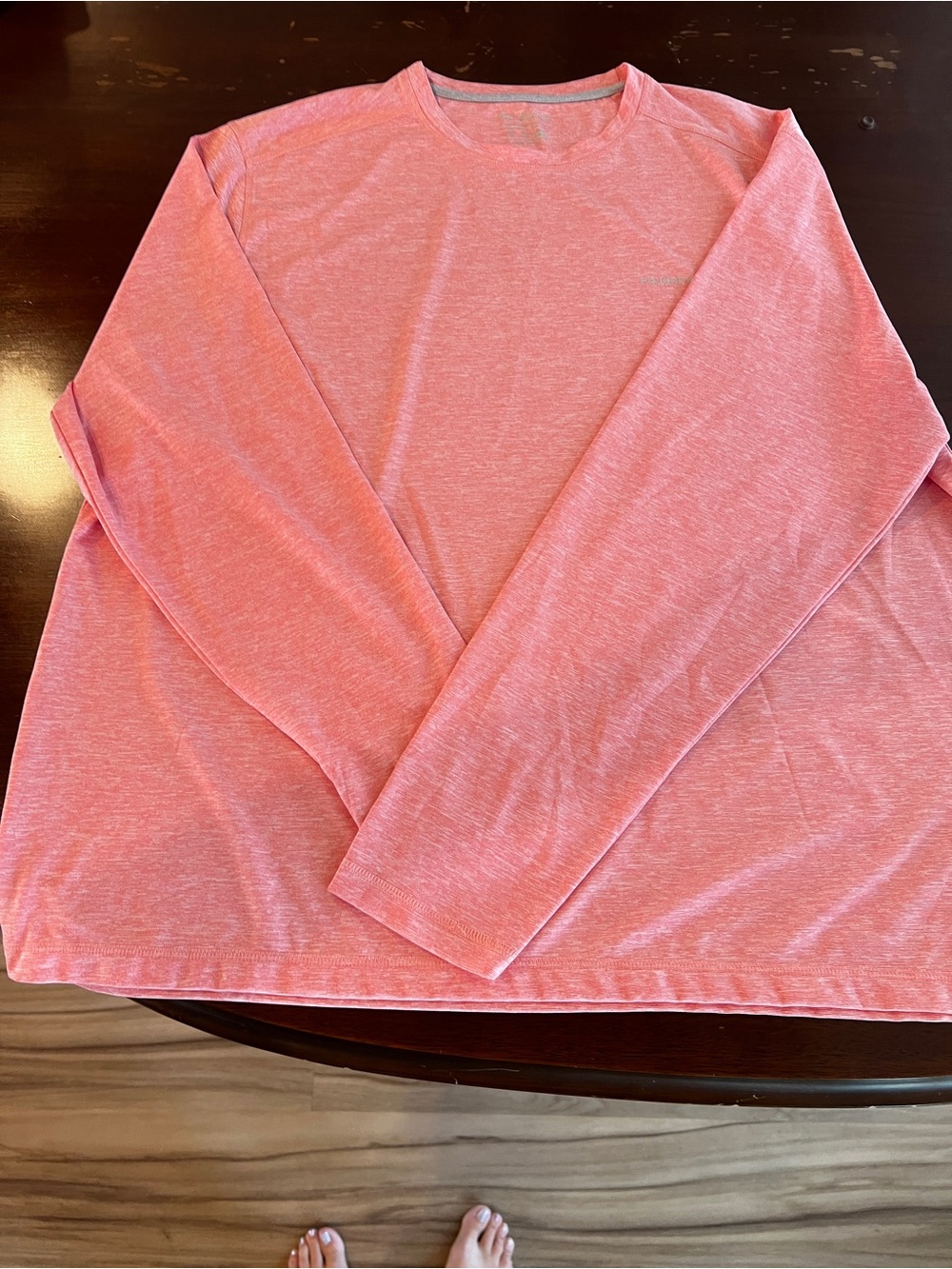 Men's Pink Long-Sleeve Swim Rash Guard